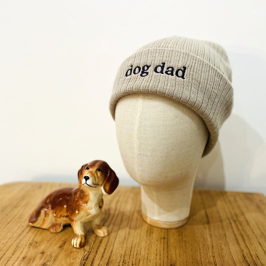 Bonnet Dog dad beige