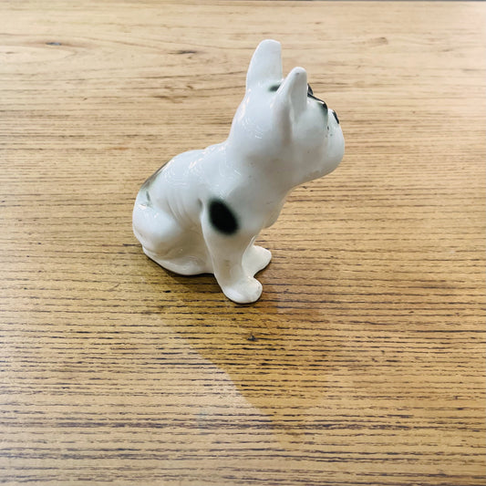 Bouledogue français vintage en céramique