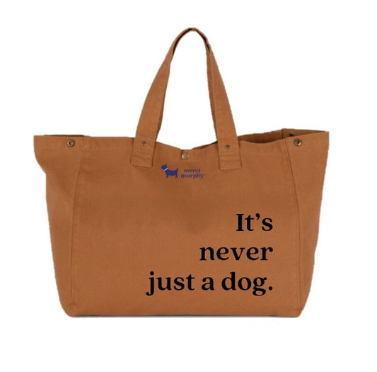 Le Murphy week-end, cabas caramel - It's never just a dog