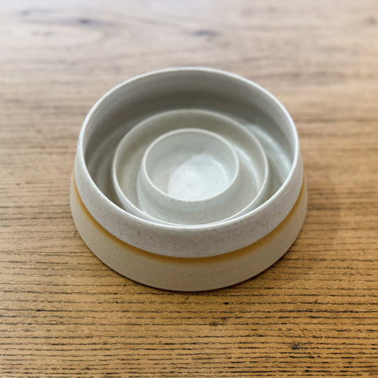 Gamelle en céramique anti-glouton
