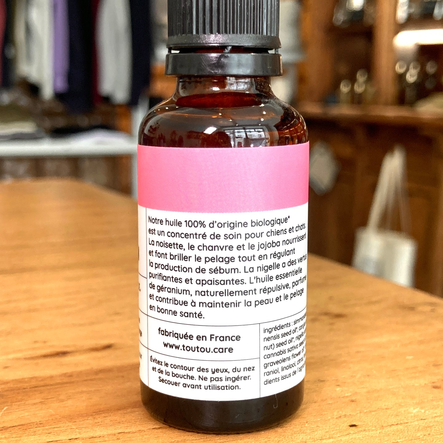 Huile de soin nourrissante pour chien et chat