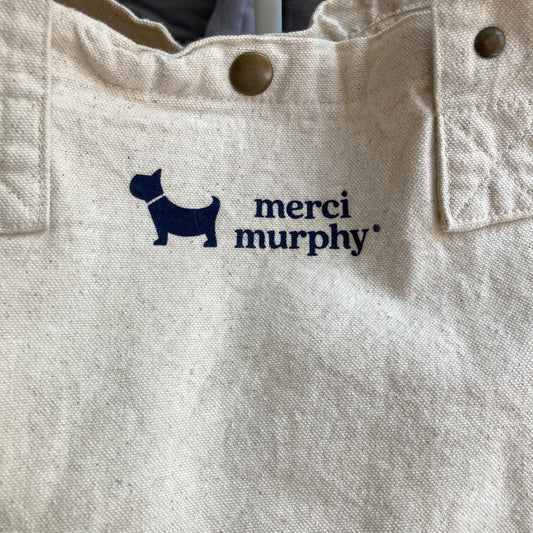Le Murphy week-end, cabas écru - My dog is my therapist