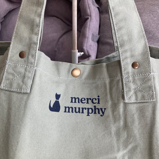 Le Murphy week-end, cabas vert - My cat is my therapist