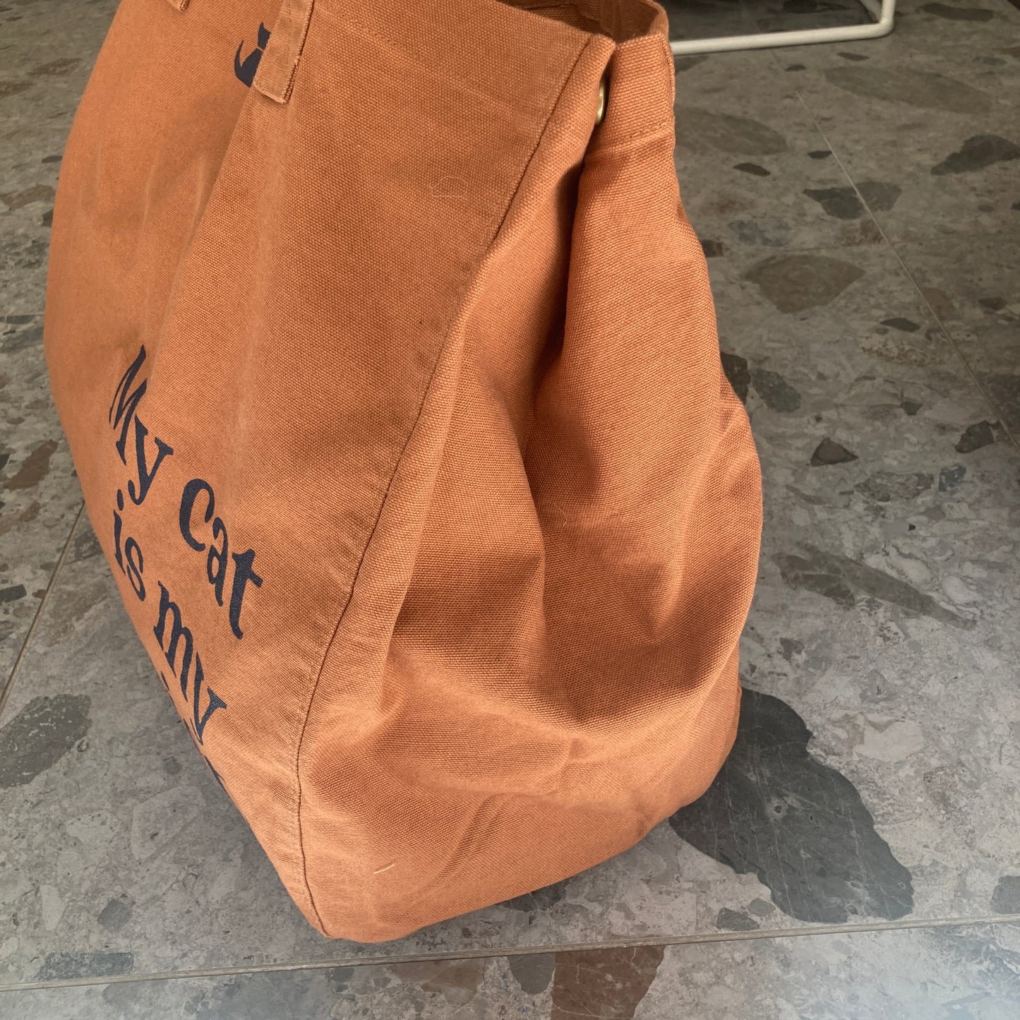 Le Murphy week-end, cabas caramel - My cat is my therapist