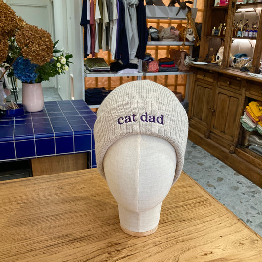 Bonnet Cat dad beige