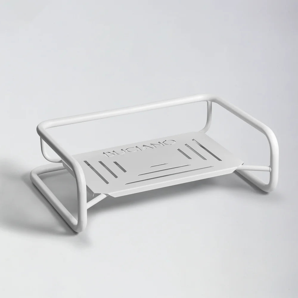 Lit design à suspension en acier et velours côtelé bronze