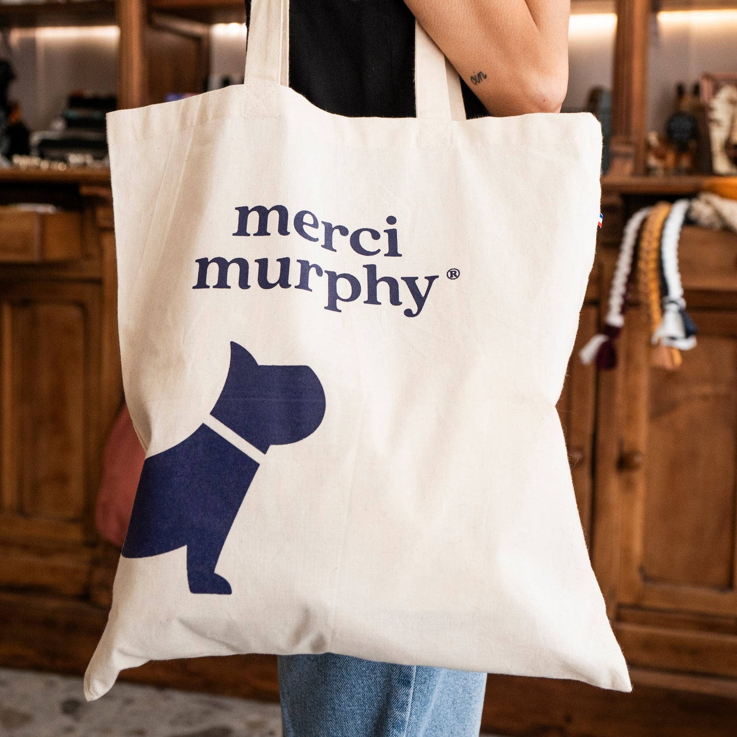 Tote bag merci murphy