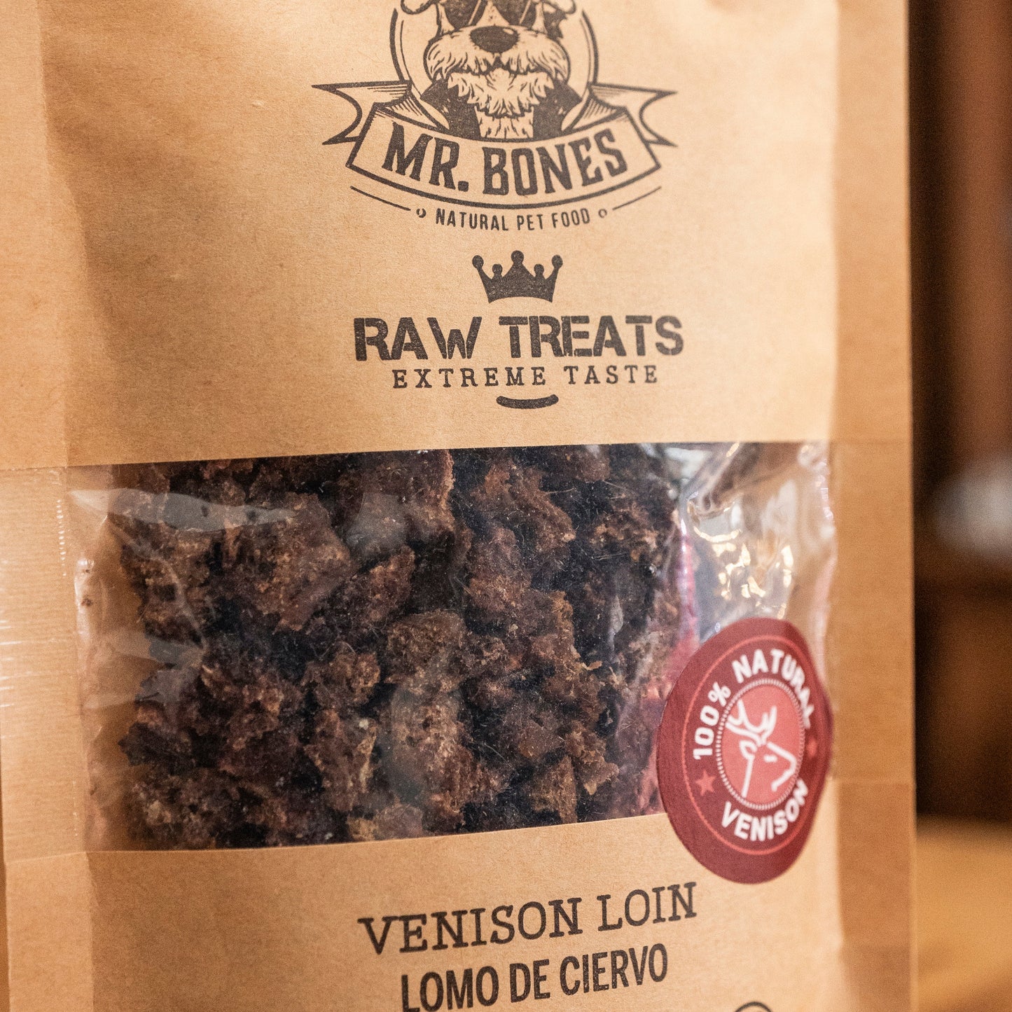 Snack sain longe de cerf déshydratée