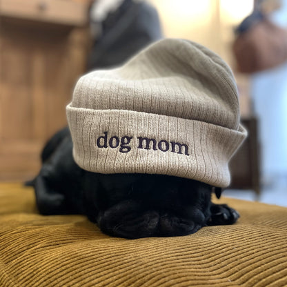 Bonnet Dog mom beige