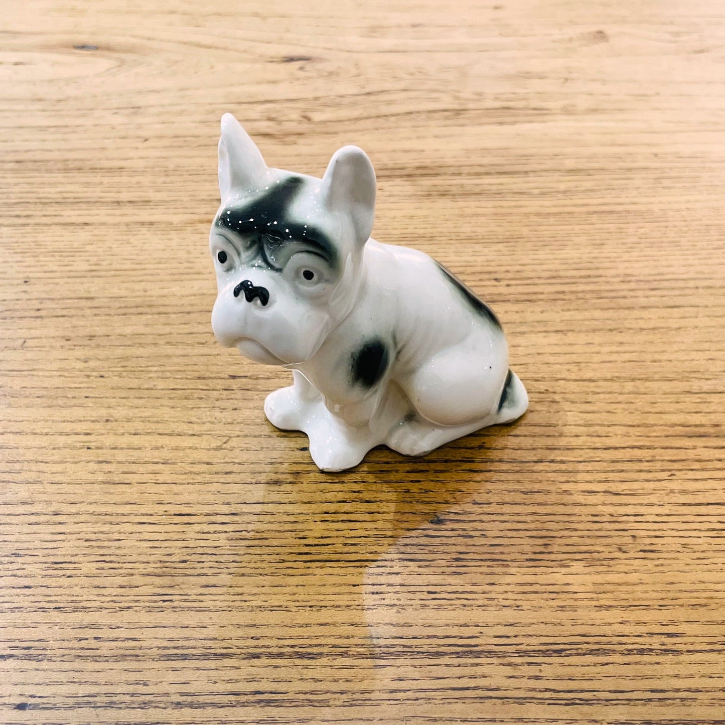 Bouledogue français vintage en céramique