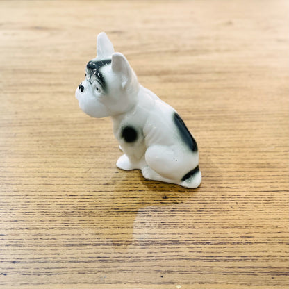Bouledogue français vintage en céramique