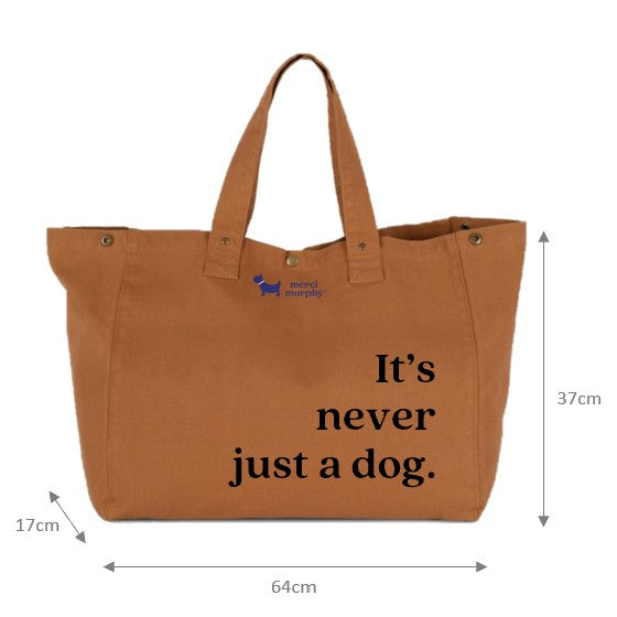 Le Murphy week-end, cabas caramel - It's never just a dog
