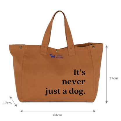 Le Murphy week-end, cabas caramel - It's never just a dog