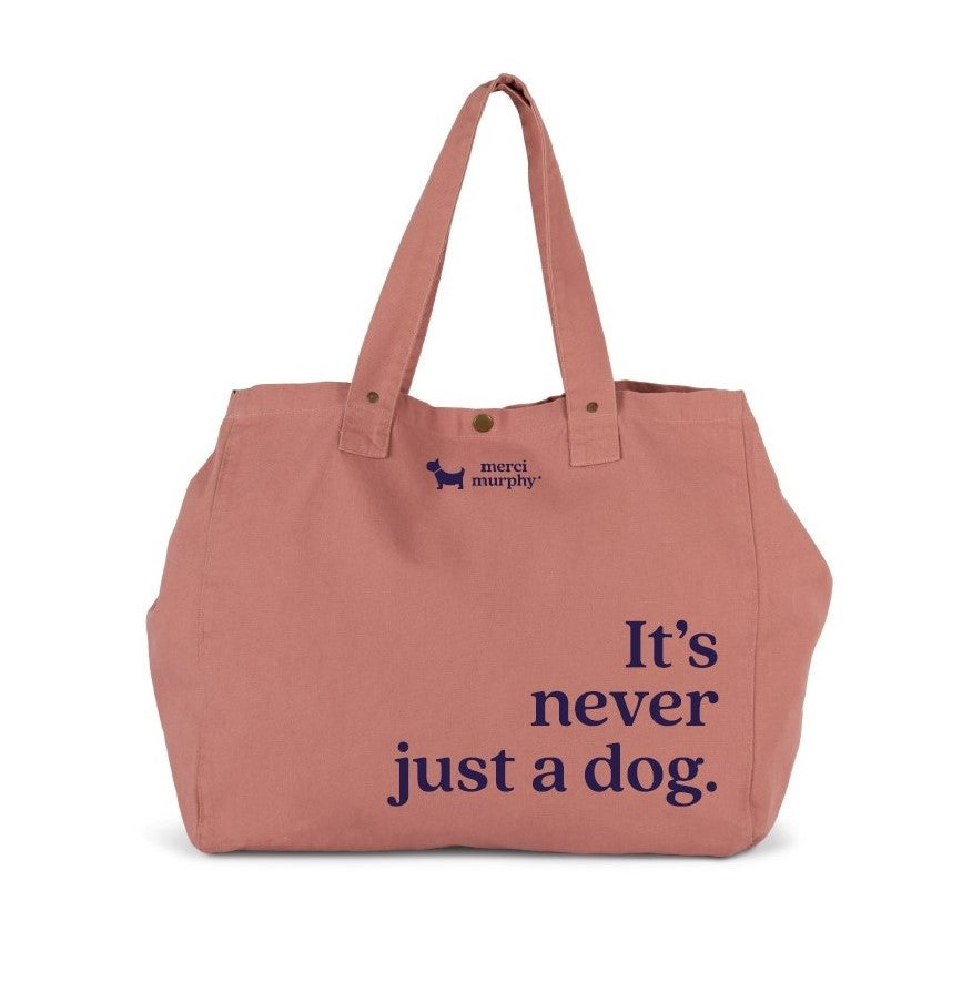 Le Murphy week-end, cabas rose - It's never just a dog