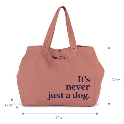 Le Murphy week-end, cabas rose - It's never just a dog