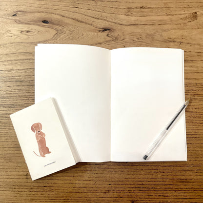 Ensemble de 2 carnets teckel et allover