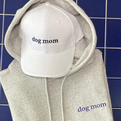 Casquette dog mom blanche