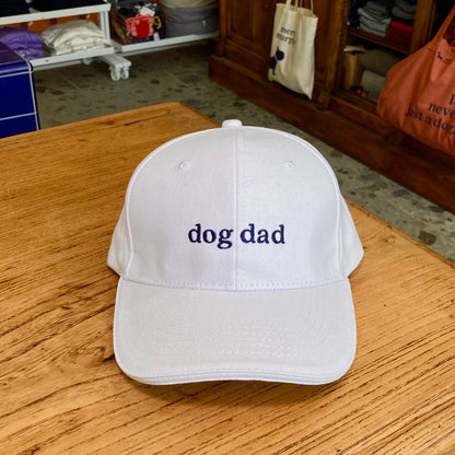Casquette dog dad blanche