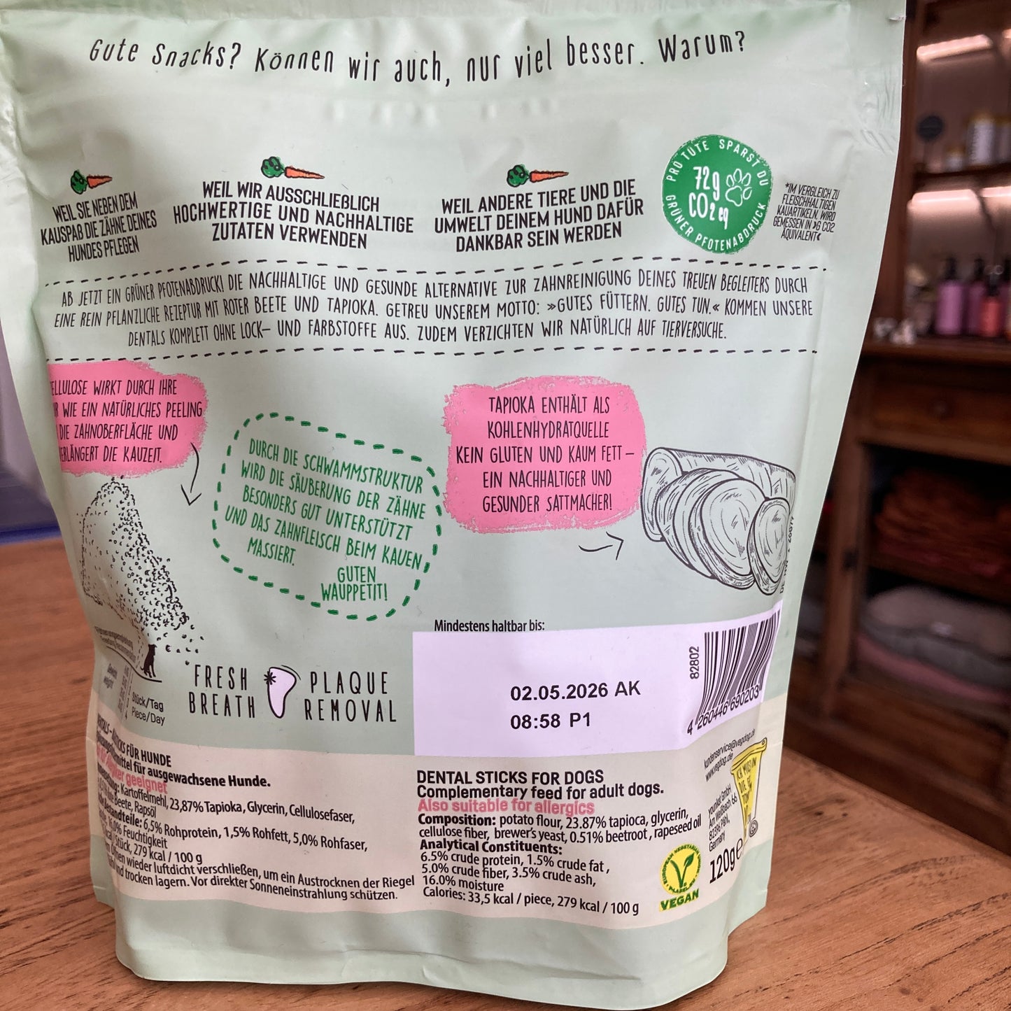 Stick dentaire vegan