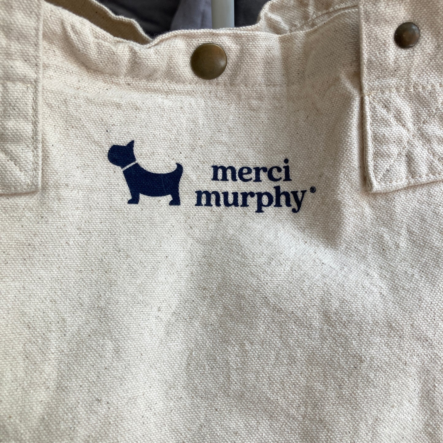 Le Murphy week-end, cabas écru - My dog is my therapist