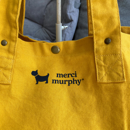Le Murphy week-end, cabas jaune - My dog is my therapist