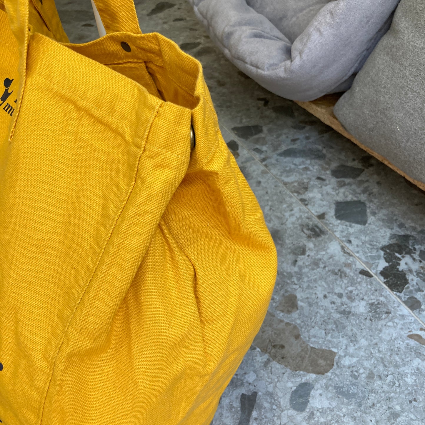 Le Murphy week-end, cabas jaune - My dog is my therapist