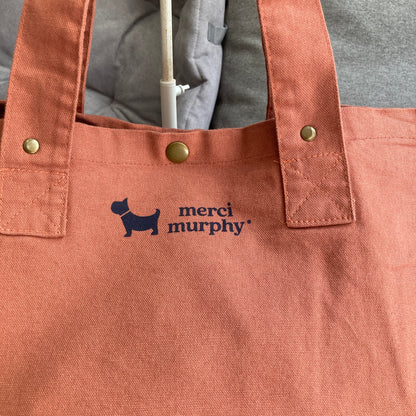 Le Murphy week-end, cabas rose - My dog is my therapist