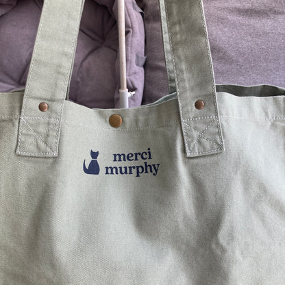 Le Murphy week-end, cabas vert - My cat thinks I'm awesome