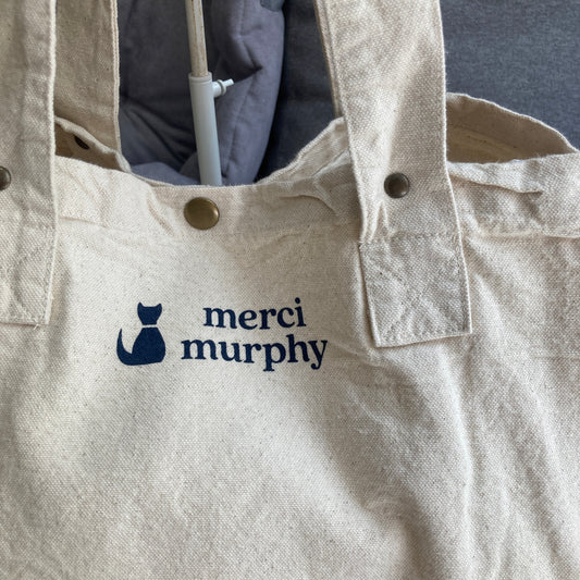 Le Murphy week-end, cabas écru - My cat thinks I'm awesome