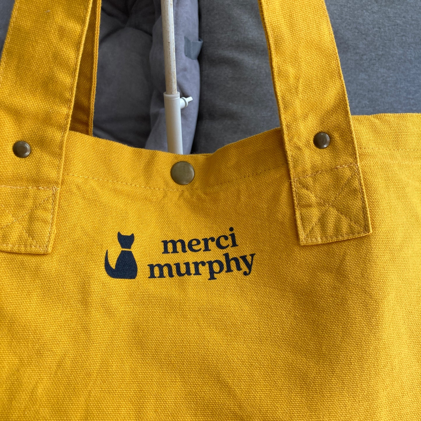 Le Murphy week-end, cabas jaune - My cat is my therapist