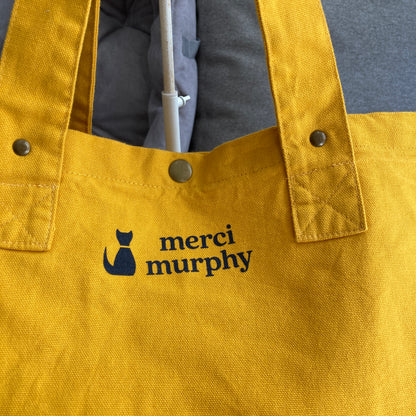 Le Murphy week-end, cabas jaune - My cat is my therapist