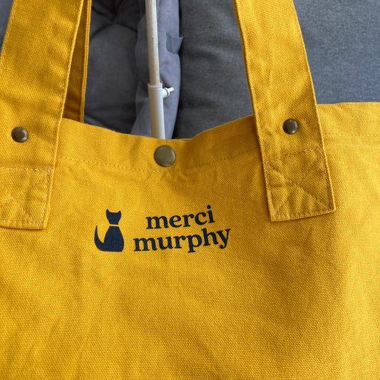 Le Murphy week-end, cabas jaune - My cat is my therapist