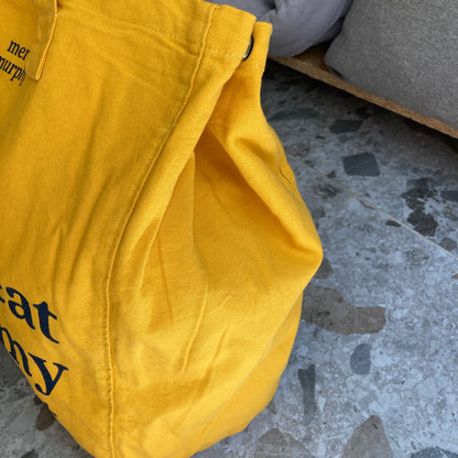 Le Murphy week-end, cabas jaune - My cat is my therapist