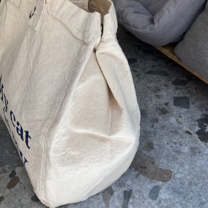 Le Murphy week-end, cabas écru - My cat is my therapist