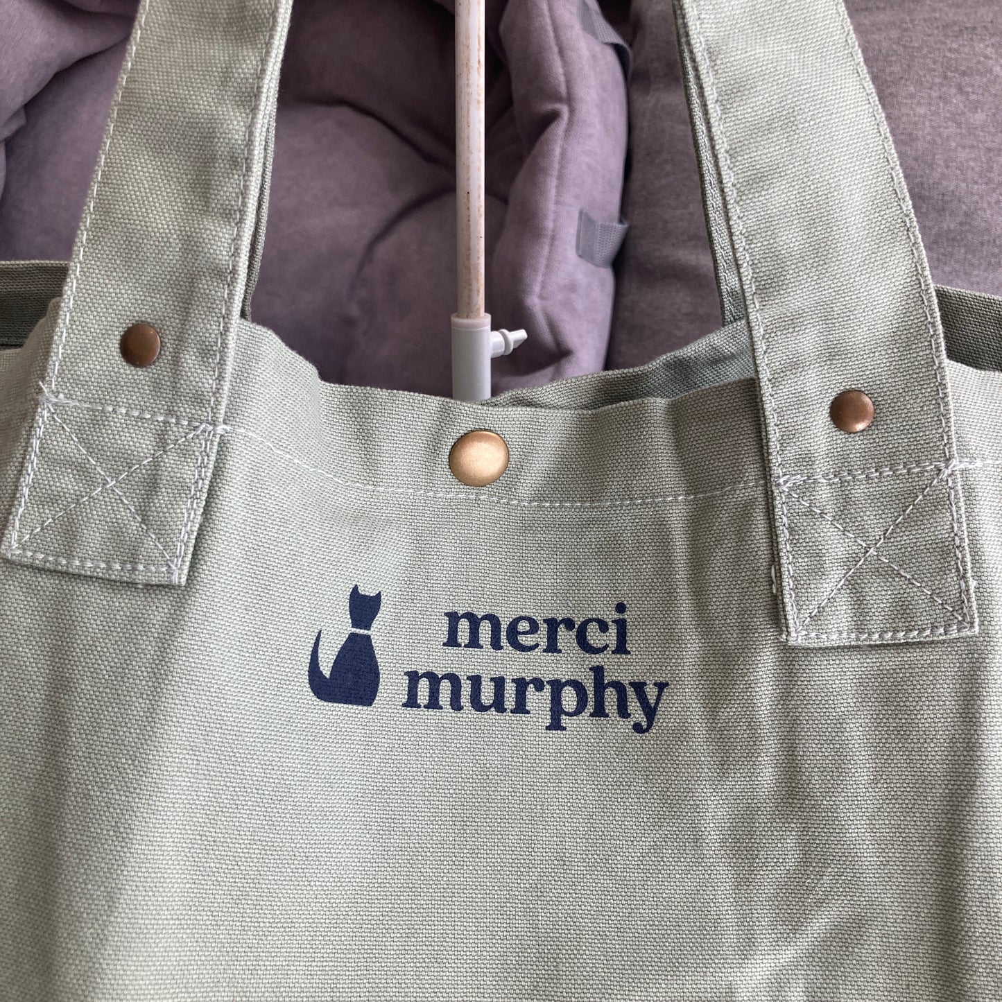 Le Murphy week-end, cabas vert - My cat is my therapist