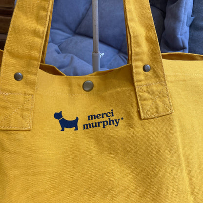 Le Murphy week-end, cabas jaune - It's never just a dog