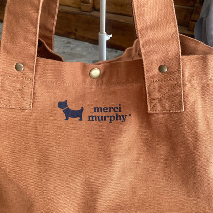 Le Murphy week-end, cabas caramel - My dog is my therapist