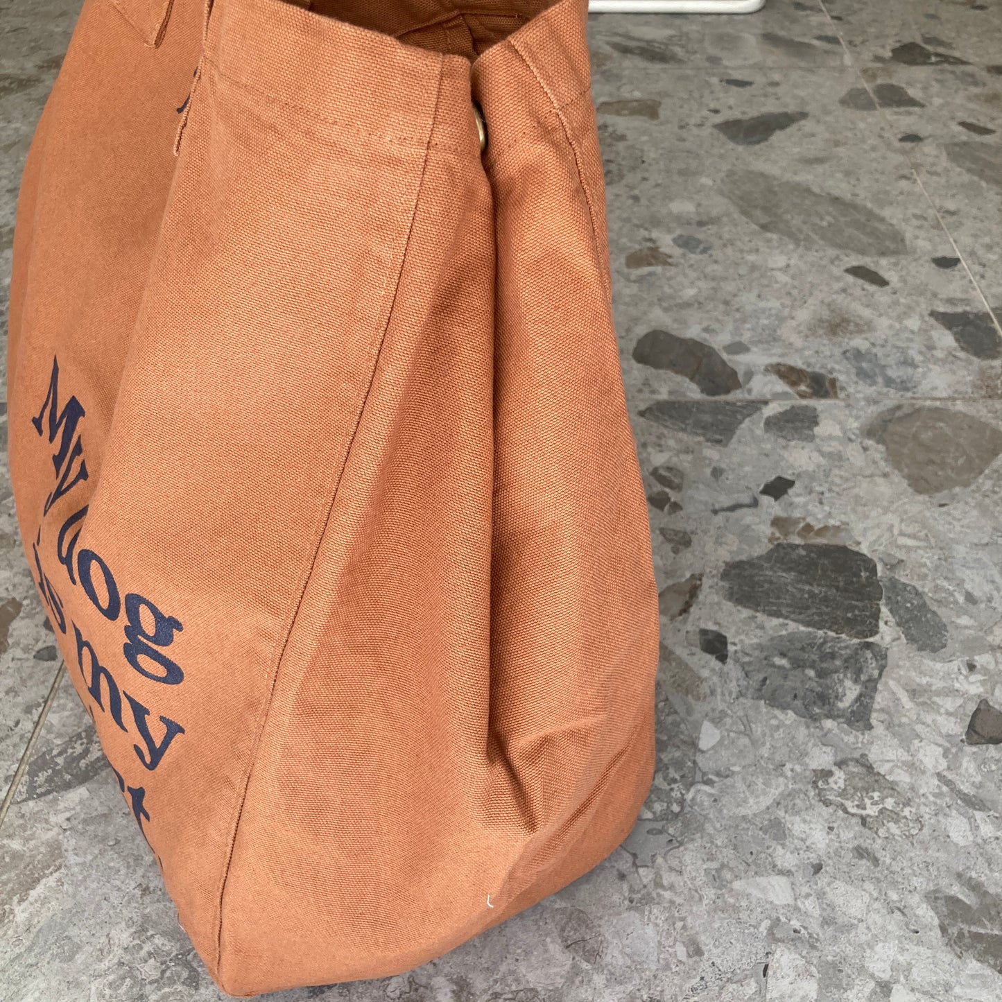 Le Murphy week-end, cabas caramel - My dog is my therapist