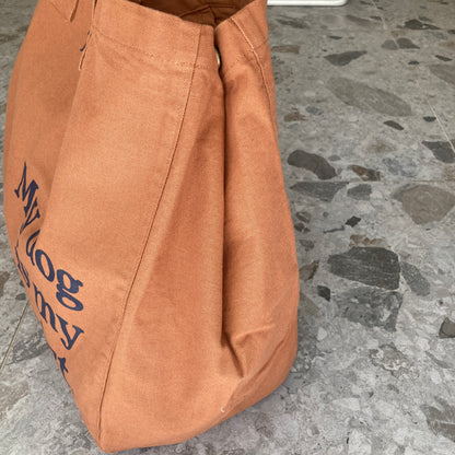 Le Murphy week-end, cabas caramel - My dog is my therapist