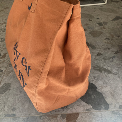 Le Murphy week-end, cabas caramel - My cat is my therapist