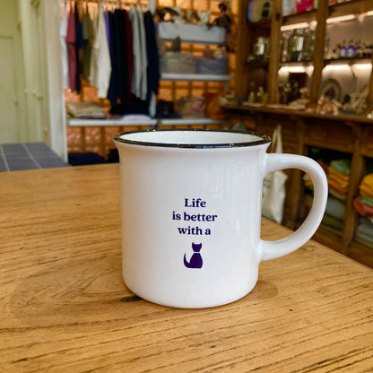 Mug life is better with a cat