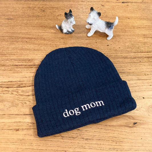Bonnet Dog mom bleu marine