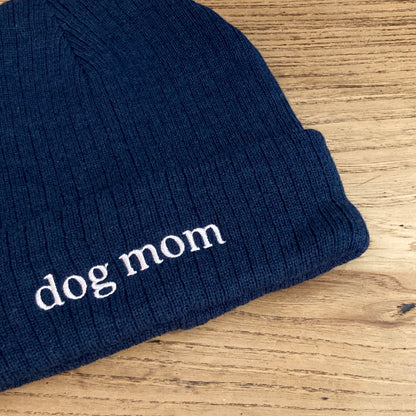 Bonnet Dog mom bleu marine