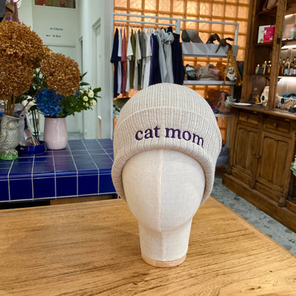 Bonnet Cat mom beige