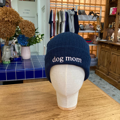 Bonnet Dog mom bleu marine