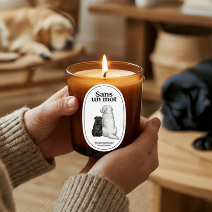Bougie merci murphy x Atelier Vekkä "Sans un mot"