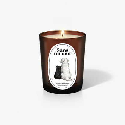 Bougie merci murphy x Atelier Vekkä "Sans un mot"