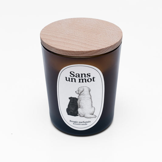Bougie merci murphy x Atelier Vekkä "Sans un mot"