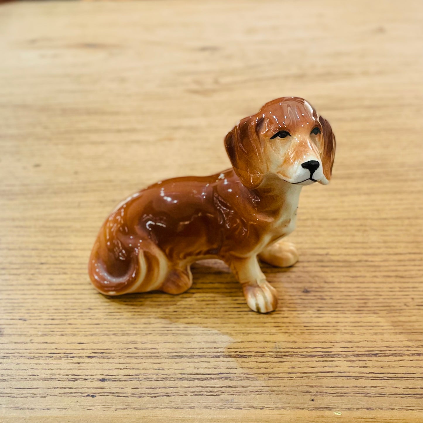 Teckel vintage en céramique