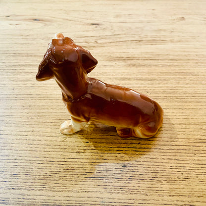 Teckel vintage en céramique